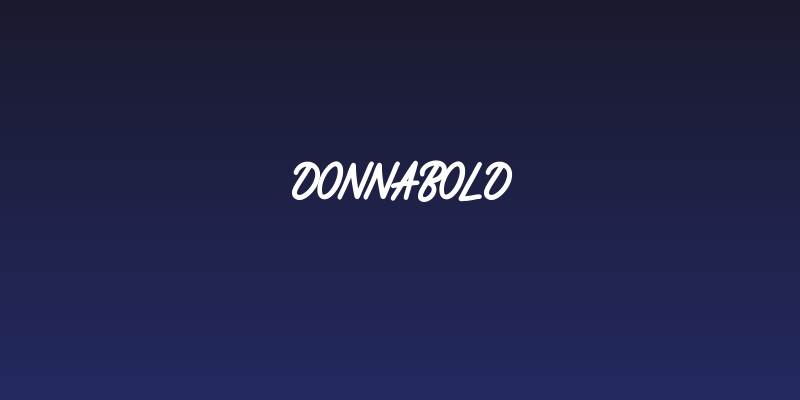 Donnabold Social Header