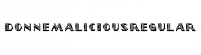 Donne Malicious Regular  フリーフォントのダウンロード