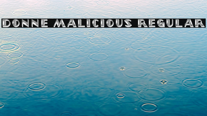 Donne Malicious Regular Example 2