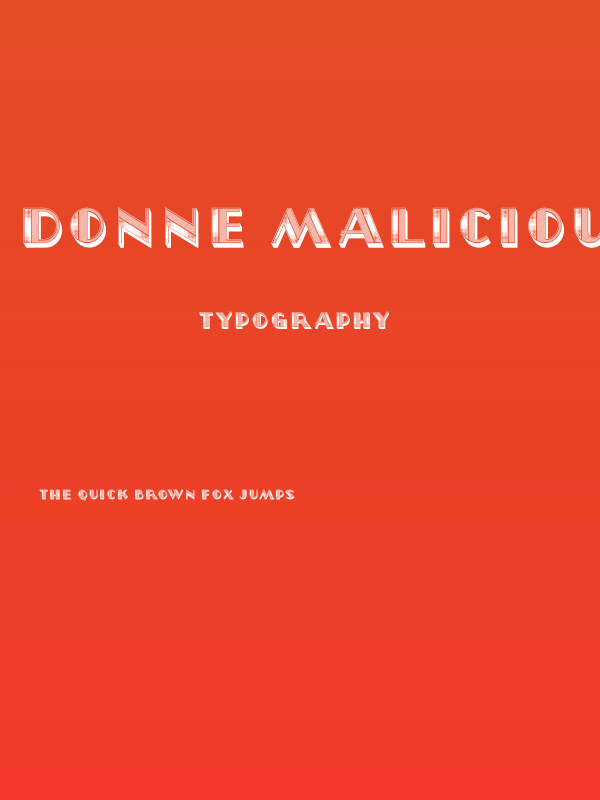 Donne Malicious Regular Poster