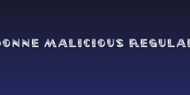 Donne Malicious Regular Social Header