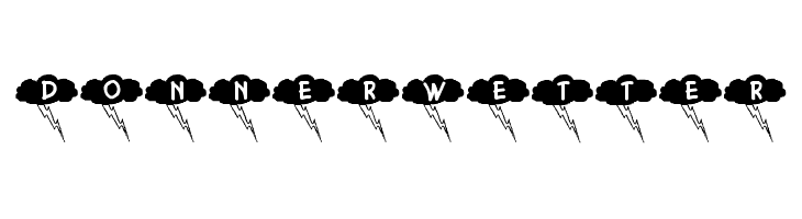 Donnerwetter Font