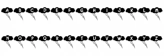 Donnerwetter フォント 小文字