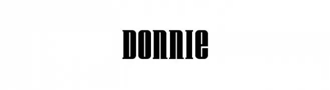 Donnie  Frei Schriftart Herunterladen