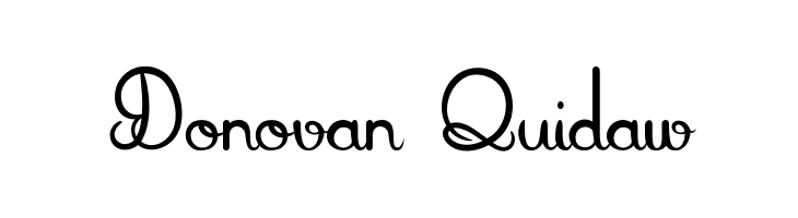 Donovan Quidaw  font caratteri gratis