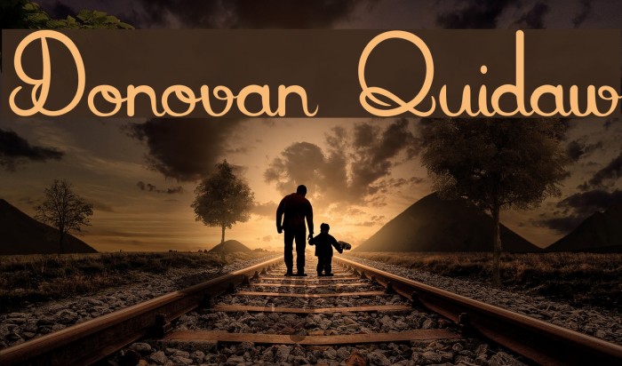 Donovan Quidaw Font examples