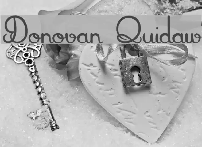 Donovan Quidaw Font examples