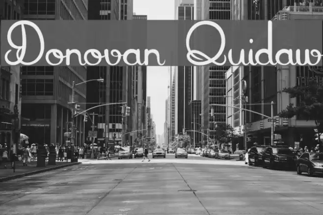 Donovan Quidaw Font examples