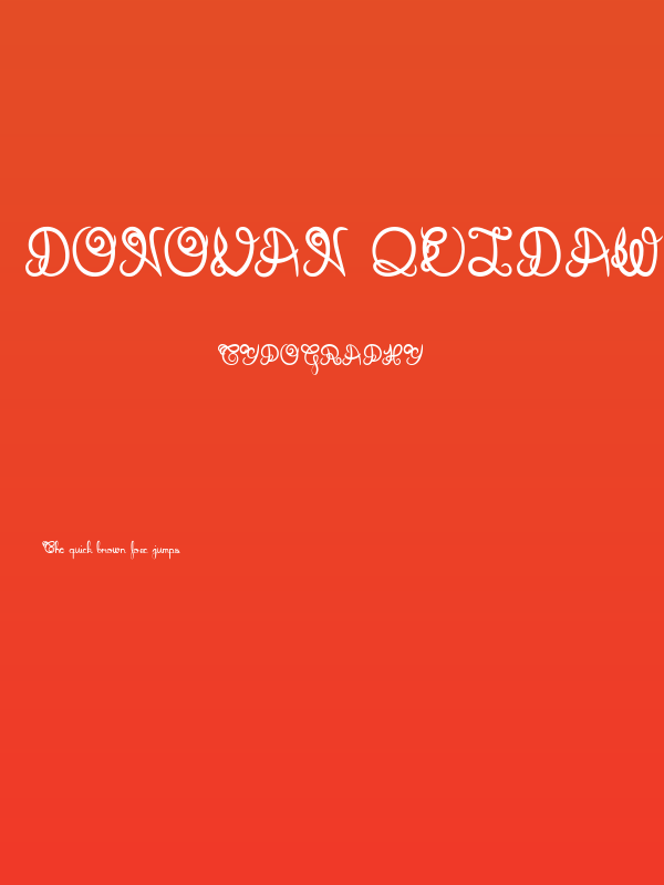 Donovan Quidaw Poster
