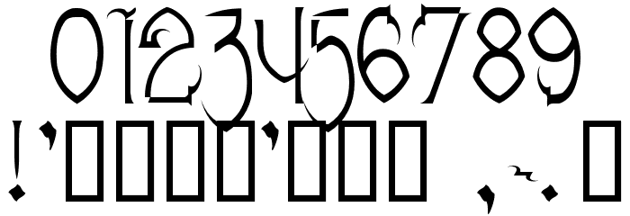 Donree's Claws Font OTHER CHARS
