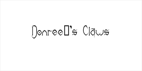 Donree's Claws Logo