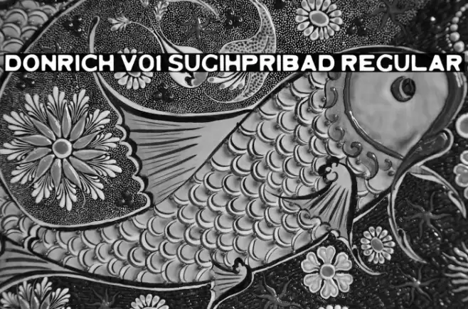 Donrich V01 Sugihpribad Regular Шрифта examples