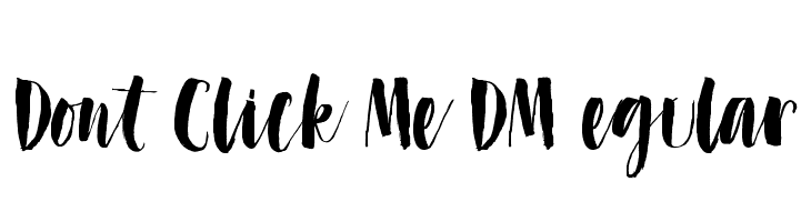 Dont Click Me DEMO Regular  नि: शुल्क फ़ॉन्ट्स डाउनलोड
