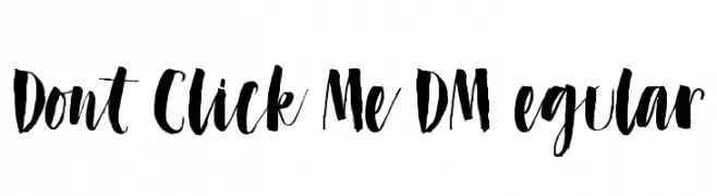 Dont Click Me DEMO Regular  フリーフォントのダウンロード
