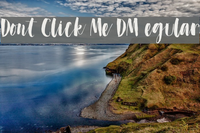 Dont Click Me DEMO Regular Font examples
