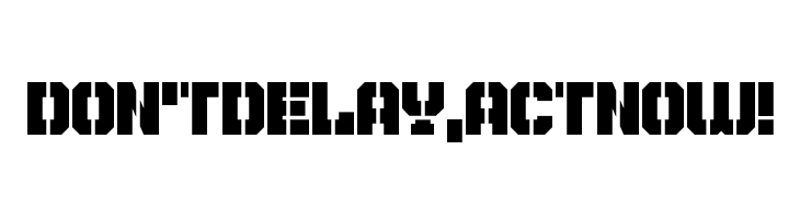Don't Delay, Act Now! Font