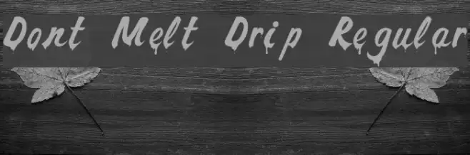 Dont Melt Drip Regular Example 1
