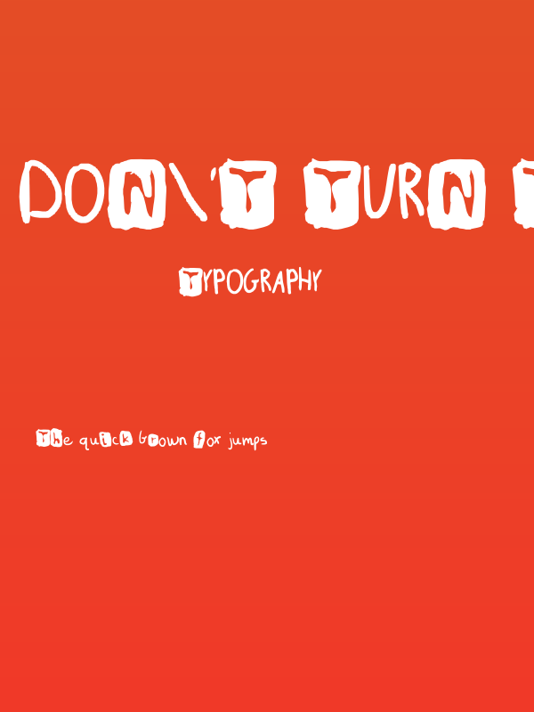 Don't Turn The Lights On! Poster