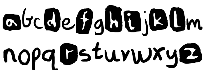 Don't Turn The Lights On! Font LOWERCASE