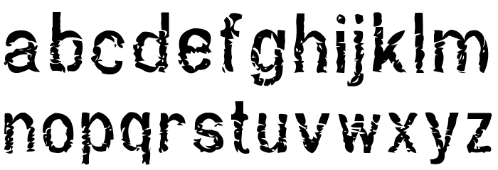 Dont Walk Run Regular Font LOWERCASE