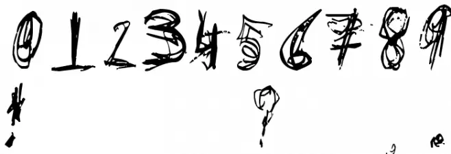 Don't Wanna Font OTHER CHARS