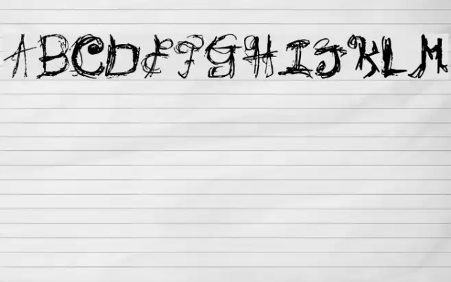 Don't Wanna Font examples