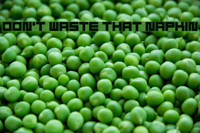 Don't Waste That Napkin Example 1