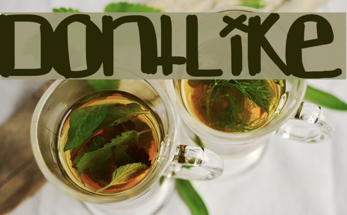 DontLike Font examples