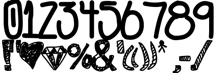 DontLookBack Font OTHER CHARS