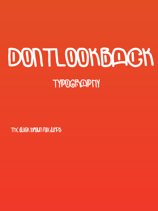 DontLookBack Poster