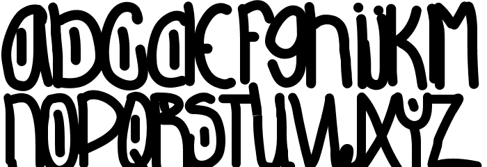 DontLookBack Font LOWERCASE