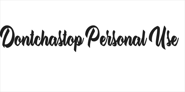 Dontchastop Personal Use Logo