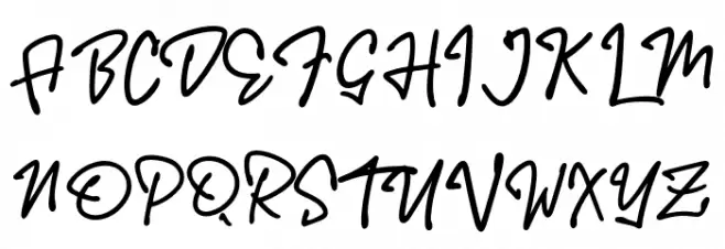 Donthank DEMO-Regular Font Litere mari