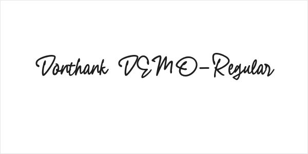 Donthank DEMO-Regular Logo