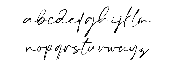 Dontheus Font LOWERCASE