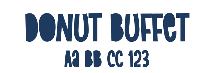 Donut Buffet Font Preview