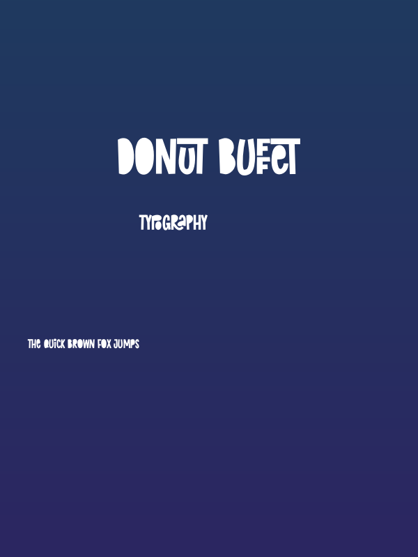 Donut Buffet Poster