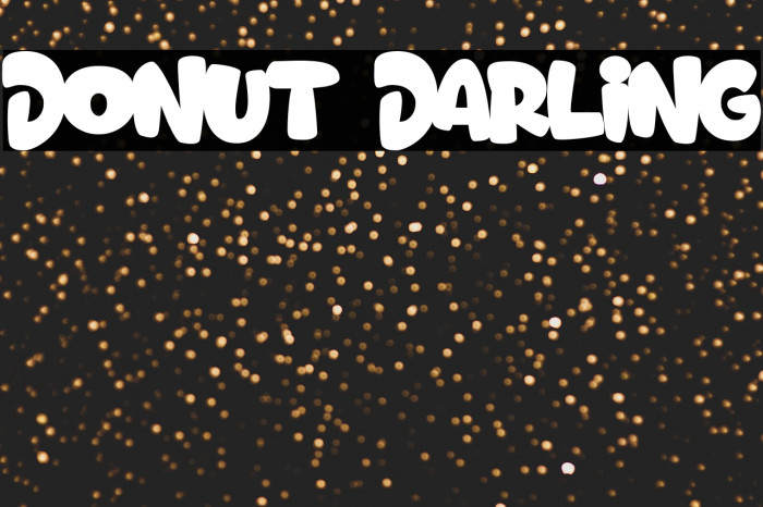 Donut Darling Fonte examples