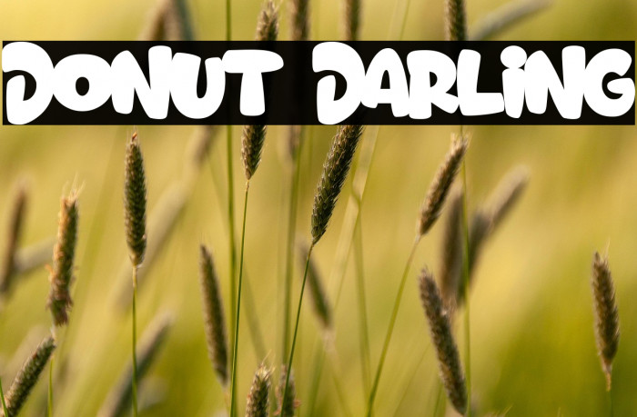 Donut Darling Fonte examples