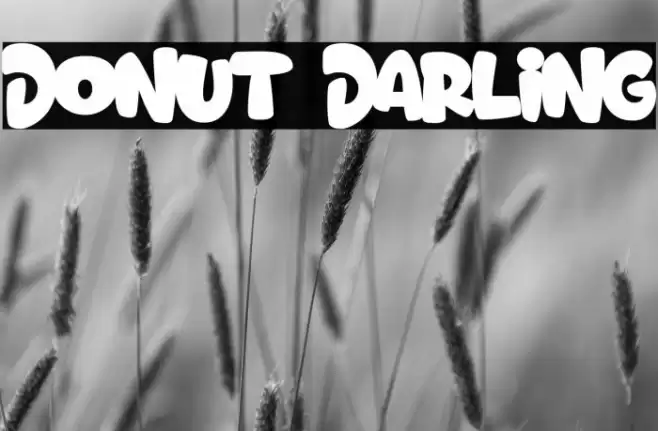 Donut Darling फ़ॉन्ट examples