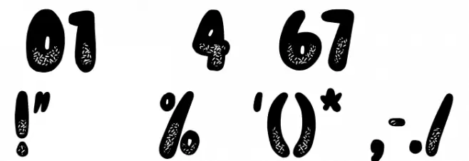 Donut Know Font OTHER CHARS