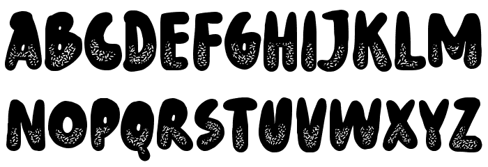 Donut Know Font LOWERCASE