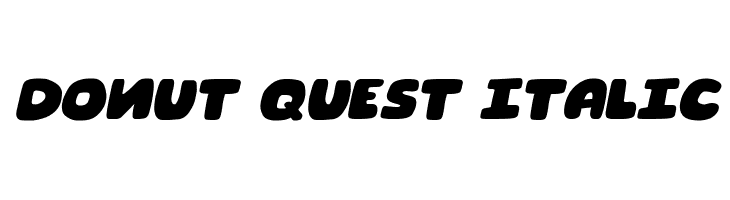 Donut Quest Italic 字体
