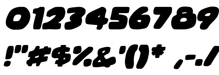 Donut Quest Italic Font OTHER CHARS