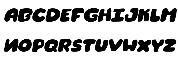 Donut Quest Italic Font LOWERCASE