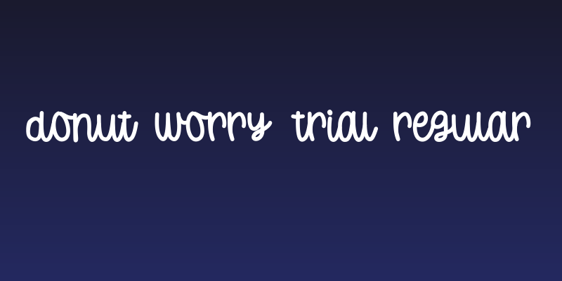 Donut Worry Trial Regular Social Header