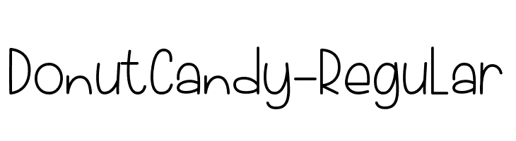 DonutCandy-Regular  フリーフォントのダウンロード