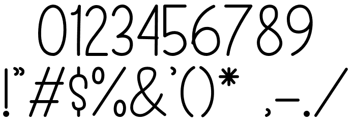 DonutCandy-Regular Font OTHER CHARS