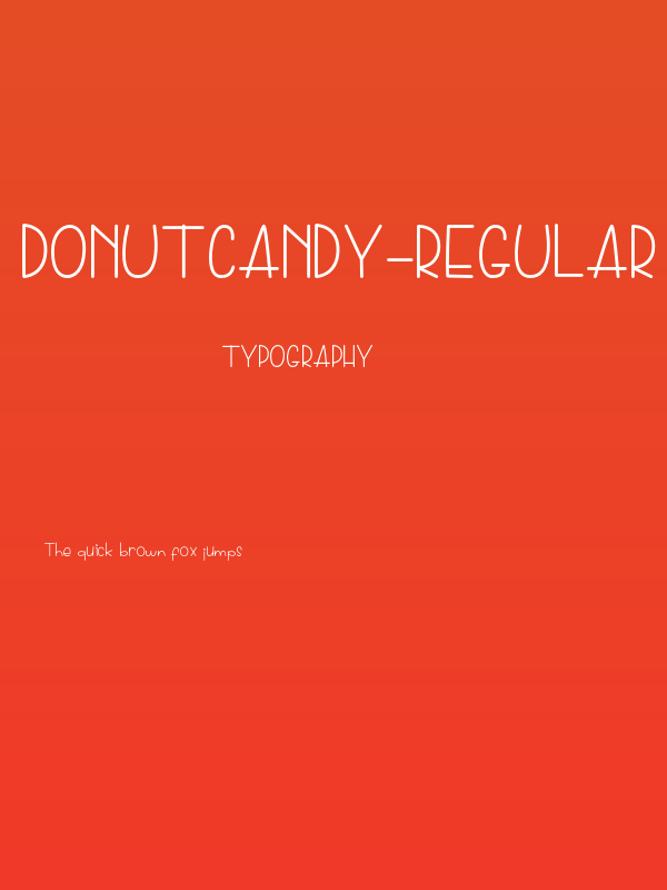 DonutCandy-Regular Poster
