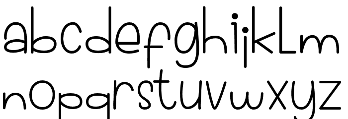 DonutCandy-Regular Font LOWERCASE